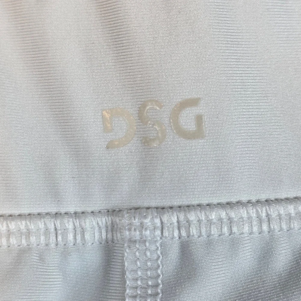 DSG Womens Compression Shorts White Size Large Athletic Spandex Training Sporty